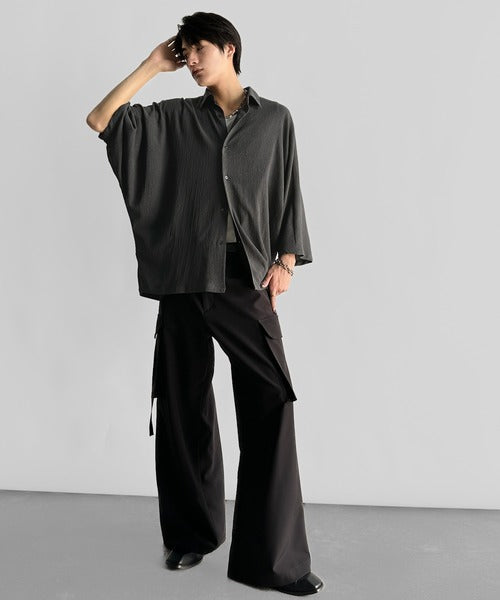 Wrinklefinish Dolman Sleeve Shirt／リンクル加工ドレープドルマンシャツ co1150009