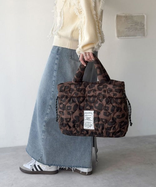 《JaVaジャバコラボ》2wayシルエットでシーンを選ばず活躍♪キルティングパフィドロストバッグ jv1179077