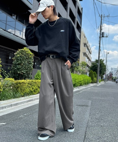 【Classical Origin】「進化系ベーシック。」セミカーブライン ワンタックスラックス／Curved Line One-Tuck Slacks co0780001
