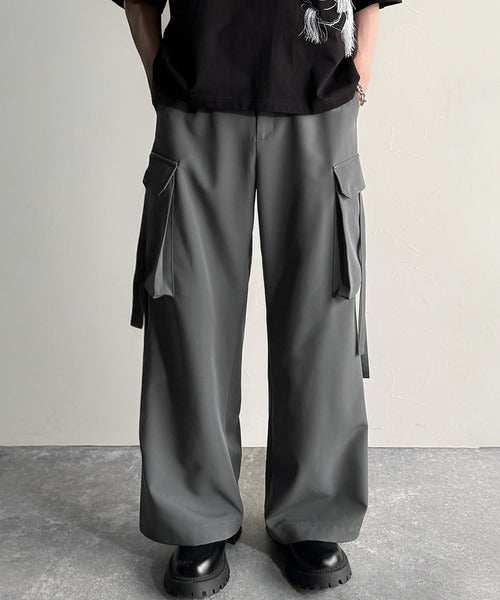 Big Pocket Parachute Wide Trousers／ビッグポケット付パラシュートワイドスラックス co1150004