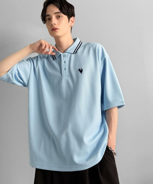 「洗練を纏う、上質な日常。」刺繍入りハイクオリティダブルフェイス素材ポロシャツ／Embroidered High-Quality Double Face Polo co1150026