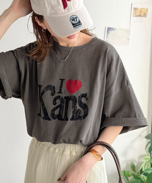 《JaVaジャバコラボ》大人カジュアルにちょうどいい。綿100％ ヴィンテージ風ハートTシャツ jv1050369