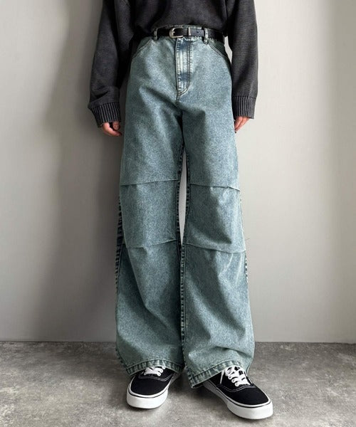 【Classical Origin】「こなれカジュアル。」ペインターパラシュートタックデニムパンツ／Painter Parachute Tuck Denim Pants co1150062