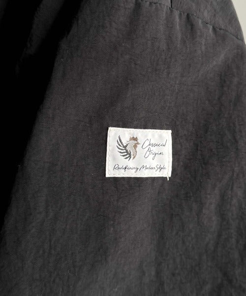 【Classical Origin】「これ1着で実質2着分の価値。」ナイロン×ボア2wayリバーシブル胸元刺繍ブルゾン／2WAY Reversible Nylon Boa Blouson co1150079