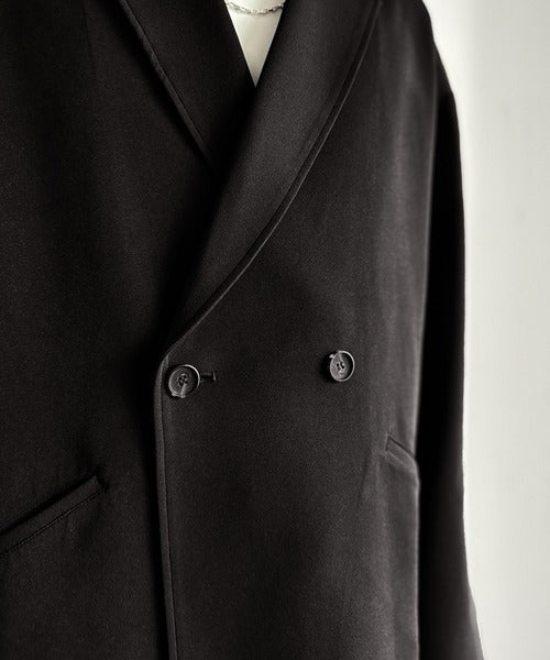 【Classical Origin】「大人の風格。」ダブルテーラードオーバーサイズジャケット/Double-breasted tailored oversized jacket ao1070184