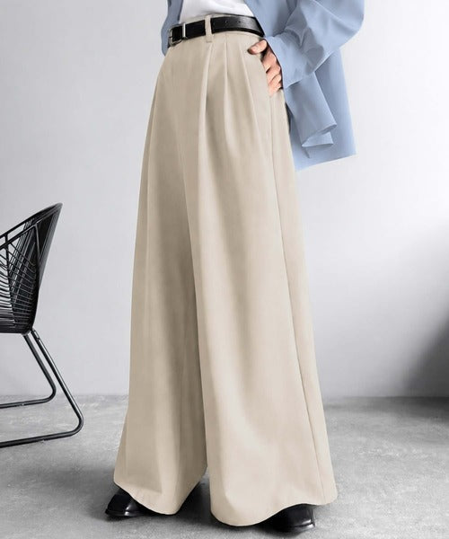「美しさはタックから。」3タックY2Kスーパーワードスラックス／Three-Tuck Y2K Super Wide Trousers co1150005