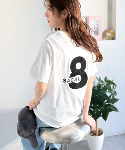 【前後2way】快適素材、立体刺繍がアクセントに♪綿100％デザインナンバリングサガラ刺繍T ce1350008
