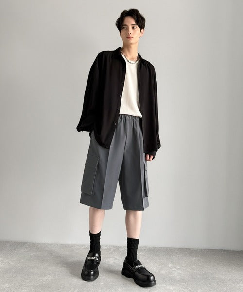 「整う、ラフ感。」カーゴポケット ルーズシルエット ハーフスラックス／Cargo Pocket Loose Silhouette Half Slacks co1150030