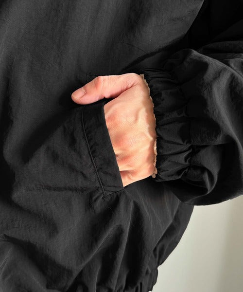 【Classical Origin】「これ1着で実質2着分の価値。」ナイロン×ボア2wayリバーシブル胸元刺繍ブルゾン／2WAY Reversible Nylon Boa Blouson co1150079