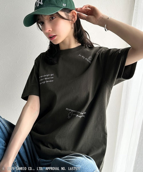【Sanrio characters/サンリオキャラクターズ】綿100％!かわいい魅力サンリオキャラクターズ刺繍半袖Tシャツ ce1330035