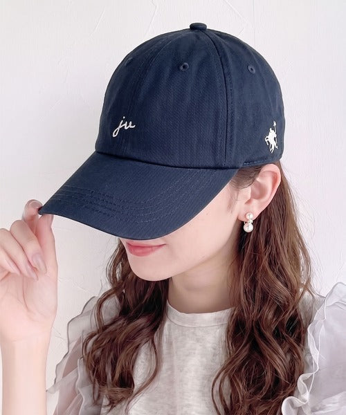 《JaVaジャバコラボ》大人スポーティー。綿100％サイド刺繍深つばベースボールキャップ jv1179085