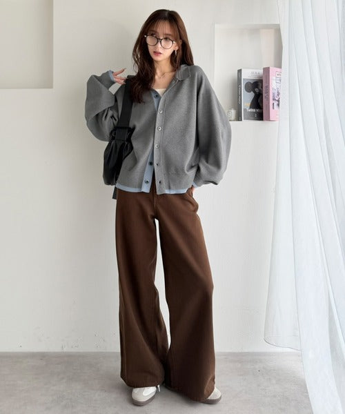 きちんと感に、差し色の遊び心を。ミラノリブ配色ニットシャツ / MILANO RIB COLOR BLOCK KNIT SHIRT co1020004