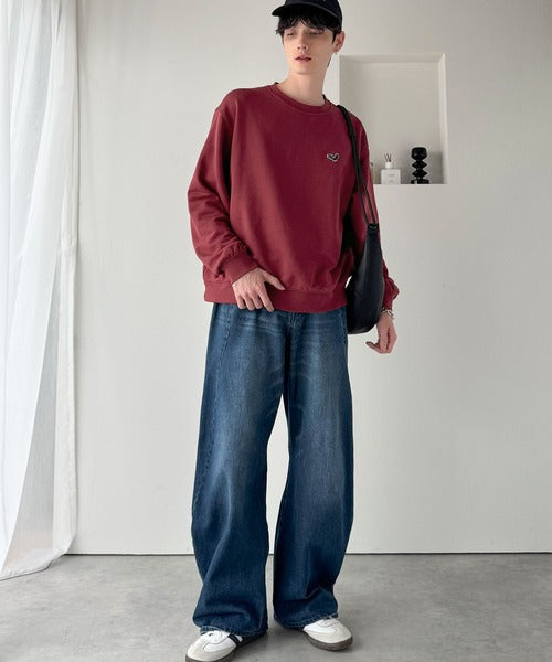 【Classical Origin】「背中で魅せる。」バック刺繍入りスウェットトレーナー（長袖）／Back Embroidery Sweat Trainer co1150043