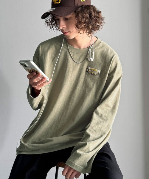 《JaVaジャバコラボ》程よいストリート感で幅広いスタイルにマッチ。 綿100%アドベンチャーマウンテンTシャツ（長袖） jo1150068