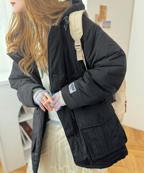 《Javaジャバコラボ》洗練された大人カジュアル。bigポケットフード付き中綿ブルゾン jm1260211