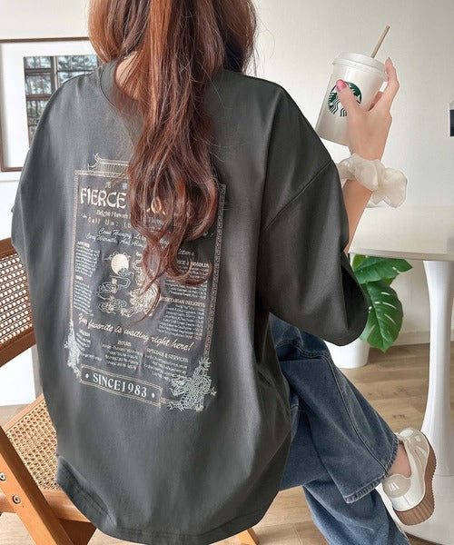 《JaVaジャバコラボ》着るだけで主役級。前後2way刺繍グラフィックオーバーサイズTシャツ jv1260547
