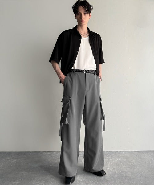 Big Pocket Parachute Wide Trousers／ビッグポケット付パラシュートワイドスラックス co1150004