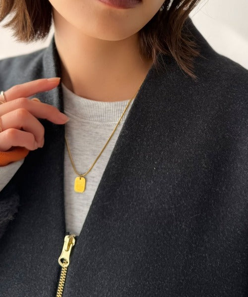【Classical Evon】冬アウターの最適解。シンプルだけど、"きちんと"見える。ボア切り替えVネックコート（ミドル丈） ev1110193