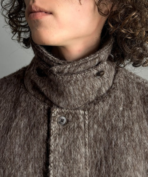 シャギーファー素材2way襟デザインブルゾン／Shaggy Fur 2-Way Collar Design Blouson co1150082