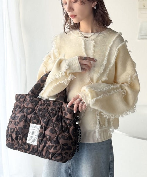 《JaVaジャバコラボ》2wayシルエットでシーンを選ばず活躍♪キルティングパフィドロストバッグ jv1179077