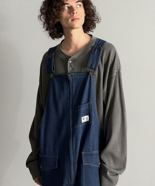 【Classical Origin】Front-Zip Loose Overalls／フロントジップ仕様ルーズオーバーオール co0780008