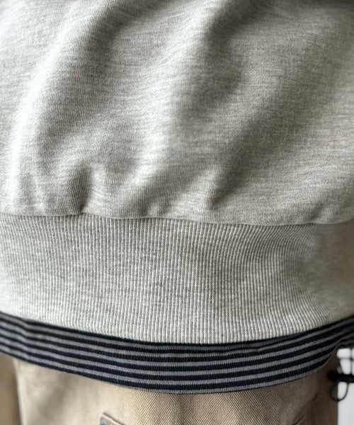 【Classical Origin】バックスタイルで魅せるベーシックな一枚。Rooster Back Embroidered Sweat Trainer／ルースターバック刺繍スウェットトレーナー co1010039