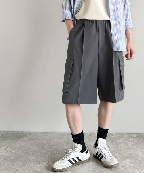 「整う、ラフ感。」カーゴポケット ルーズシルエット ハーフスラックス／Cargo Pocket Loose Silhouette Half Slacks co1150030