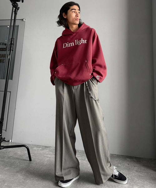 【Classical Origin】「フードの存在感。」裏起毛ロゴ＆スタッズ使いプルパーカー／Brushed Lining Logo＆Stud Accents Pullover Hoodie co1150071
