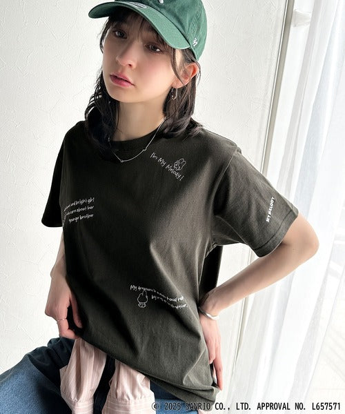 【Sanrio characters/サンリオキャラクターズ】綿100％!かわいい魅力サンリオキャラクターズ刺繍半袖Tシャツ ce1330035