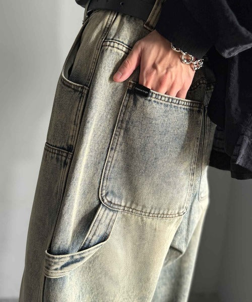 【Classical Origin】「遊び心満載。」ダブルニーワイドペインターデニム／Double Knee Wide Painter Denim co0900003