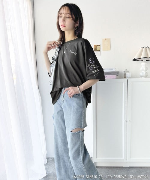 【Sanrio characters/サンリオキャラクターズ】大人可愛い！かくれんぼシリーズランダム刺繍ビッグTシャツ（半袖） ce1350003