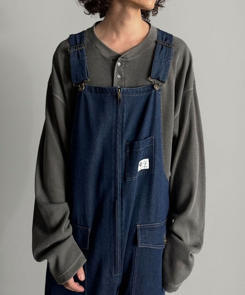 【Classical Origin】Front-Zip Loose Overalls／フロントジップ仕様ルーズオーバーオール co0780008