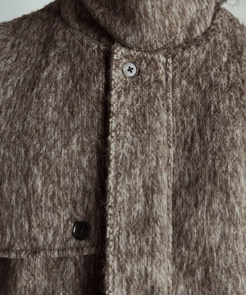 シャギーファー素材2way襟デザインブルゾン／Shaggy Fur 2-Way Collar Design Blouson co1150082