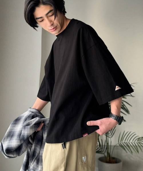 《JaVaジャバコラボ》ルーズなシルエットでこなれた抜け感を演出。綿100％ ヘビーウェイト素材 スーパーワイドTシャツ jo1320008