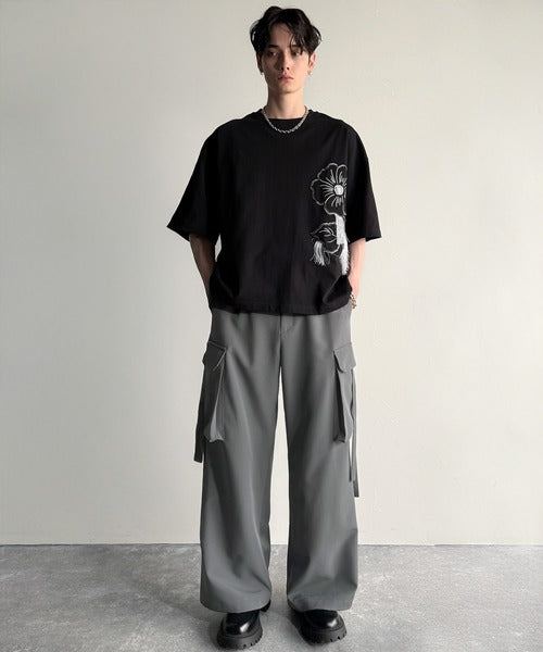 Big Pocket Parachute Wide Trousers／ビッグポケット付パラシュートワイドスラックス co1150004