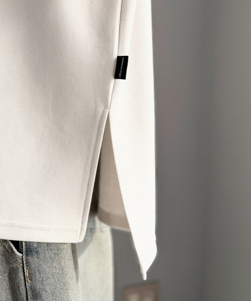 刺繍もシルエットもまるで3Dな主役級アイテム！立体刺繍ドレープダンボールTシャツ／3D Embroidered Draped Double-Knit T-Shirt co1010048