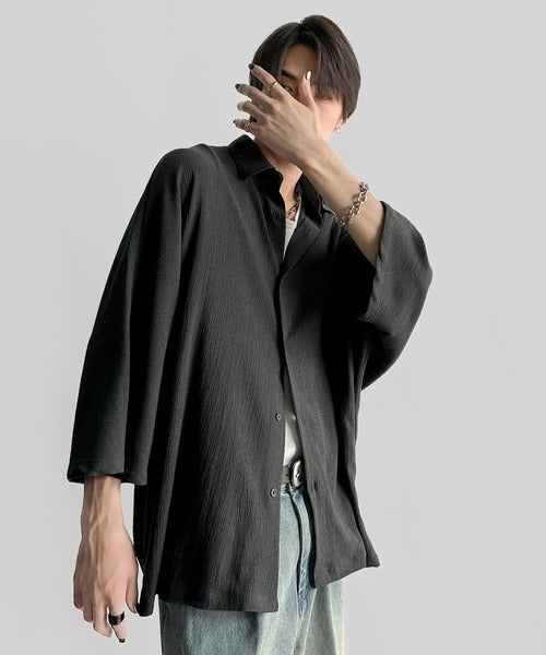 Wrinklefinish Dolman Sleeve Shirt／リンクル加工ドレープドルマンシャツ co1150009