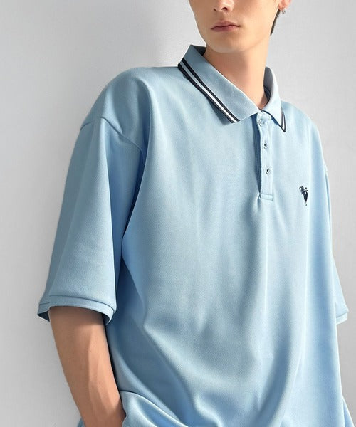 「洗練を纏う、上質な日常。」刺繍入りハイクオリティダブルフェイス素材ポロシャツ／Embroidered High-Quality Double Face Polo co1150026