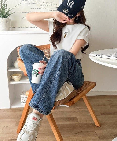 可愛いだけとは言わせない！刺繍コンパクトフライスTシャツアニマルシリーズ（半袖） ce1050360