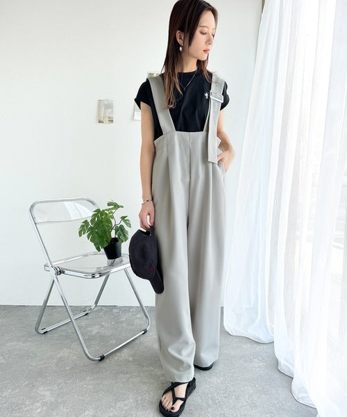 大人女子の上品ベーシック。綿100％シルケットモックネックフレンチTシャツ(刺繍) ce1260395