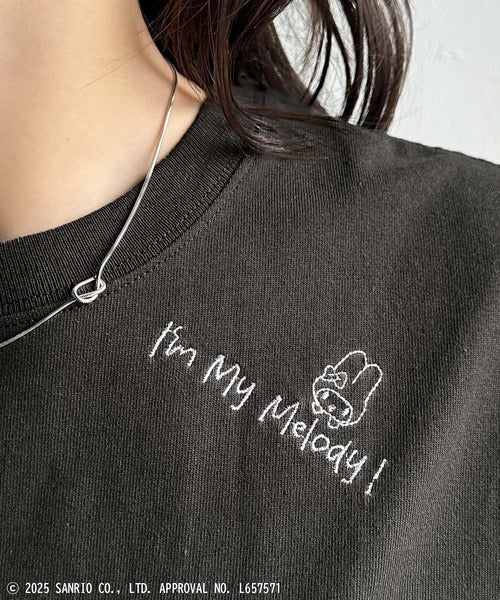 【Sanrio characters/サンリオキャラクターズ】綿100％!かわいい魅力サンリオキャラクターズ刺繍半袖Tシャツ ce1330035