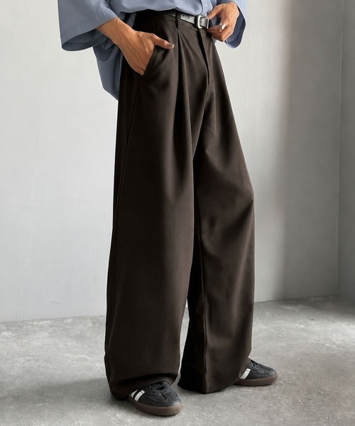 【Classical Origin】「進化系ベーシック。」セミカーブライン ワンタックスラックス／Curved Line One-Tuck Slacks co0780001