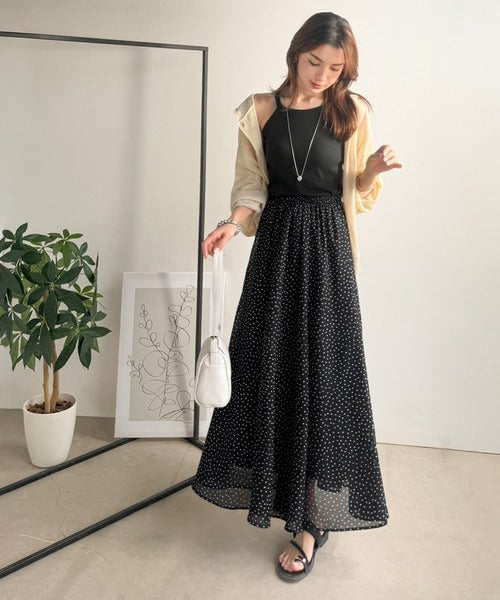 フィットして、ラクして、すっきり魅せる。カップ付きアメスリキャミソール ce1330101