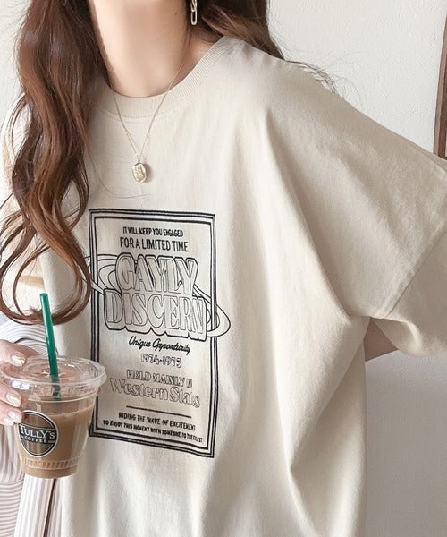 【キッズ】《JaVaジャバコラボ》親子お揃い リンクコーデできちゃう！前後2way 綿100％ロゴプリントTシャツ(半袖) jk1050136