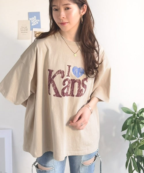 《JaVaジャバコラボ》大人カジュアルにちょうどいい。綿100％ ヴィンテージ風ハートTシャツ jv1050369
