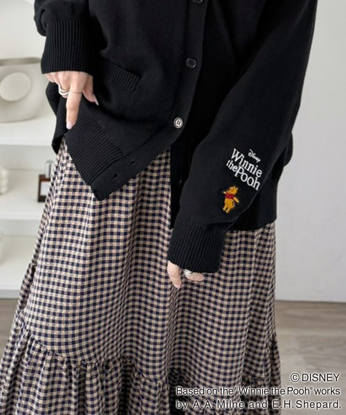 数量限定！リンクコーデも楽しめる♪綿100%「ディズニー」袖刺繍カーディガン ce1330066