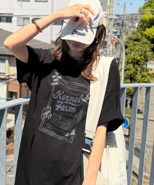 《JaVa ジャバコラボ》ゆるっと１枚コーデの主役♪綿100%ヴィンテージプリント半袖刺繍ワンピース jv1260623