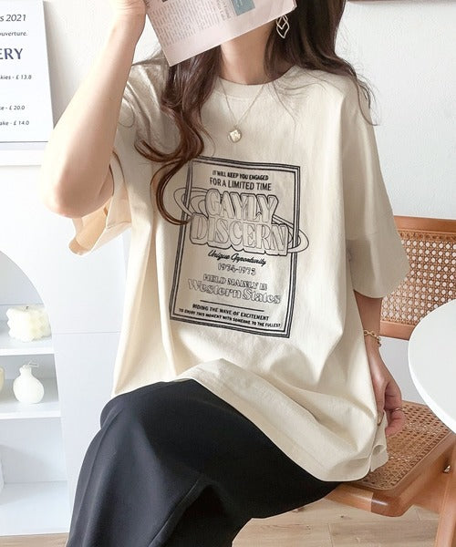 【キッズ】《JaVaジャバコラボ》親子お揃い リンクコーデできちゃう！前後2way 綿100％ロゴプリントTシャツ(半袖) jk1050136