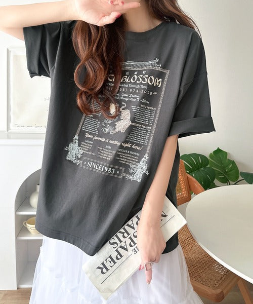 《JaVaジャバコラボ》着るだけで主役級。前後2way刺繍グラフィックオーバーサイズTシャツ jv1260547