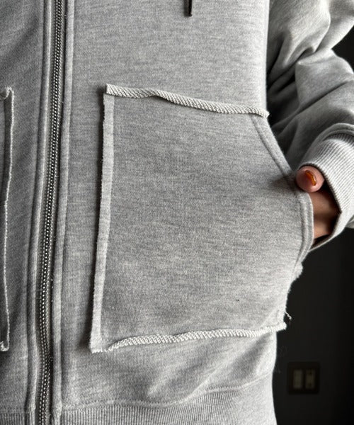 【Classical Origin】Appliqu Detail Full-Zip Hoodie／アップリケデザインフルジップパーカー co1150045